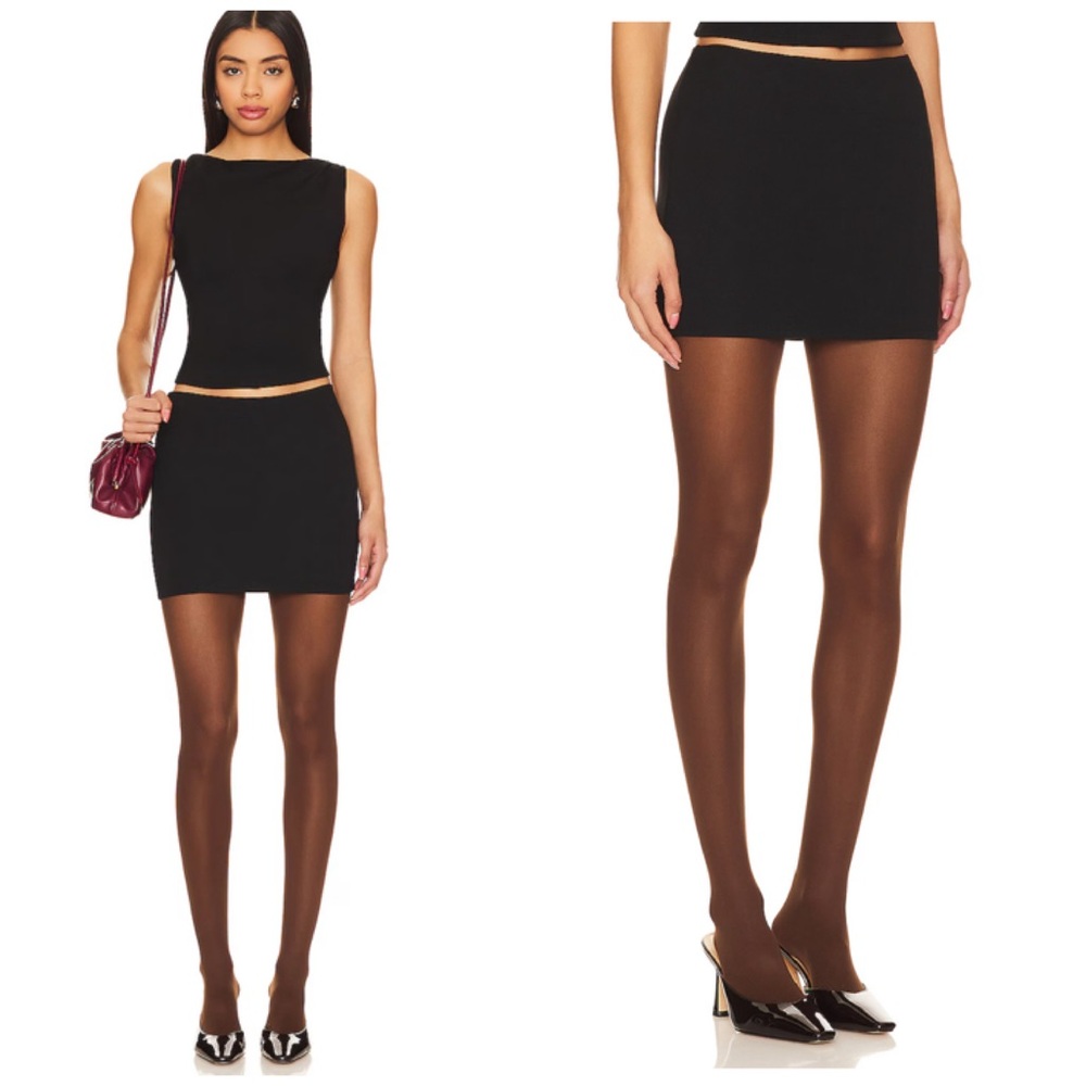 Lovers and friends Morgan mini skirt black size medium